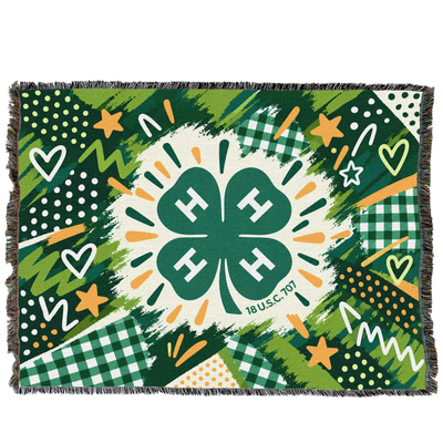 Blanket- 4-H Emblem